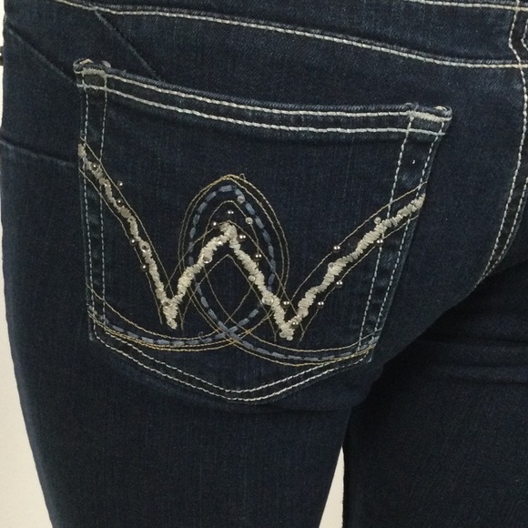 WRANGLER Regular Dark Blue Denim Jeans 9-10x32 - Picture 6 of 9